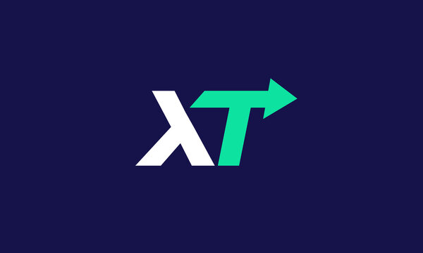 XT Logo design . Letter XT logo design with modern and clean style