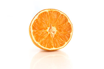Isolated picture of orange fruit on white background.