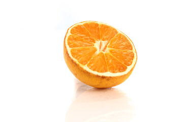 Isolated picture of orange fruit on white background.