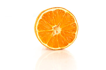 Isolated picture of orange fruit on white background.