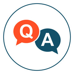 Obraz premium social media highlight icon Q and A