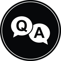Obraz premium social media highlight icon Q and A