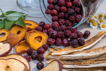 Home-made dried fruit making