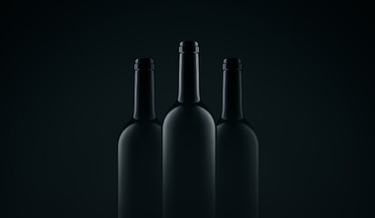 Three bottles of red wine - 409349530