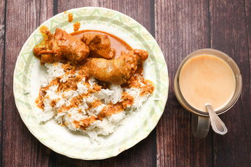 Delicious Curry Chicken Asian Favorite food. 