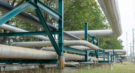 Pipeline for transporting products in chemical industry.