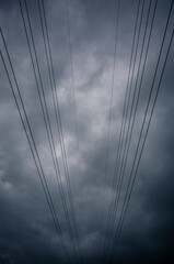 Obraz premium Electrical power lines