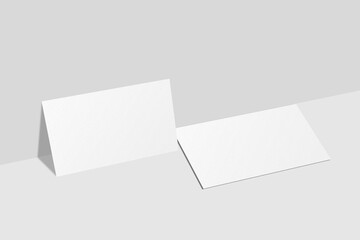 Realistic blank business card illustration for mockup