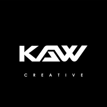 KAW Letter Initial Logo Design Template Vector Illustration