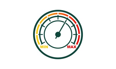 Maximum speedometer illustration vector design