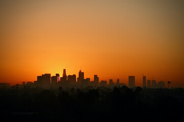 Fototapeta na wymiar Sunrise LA