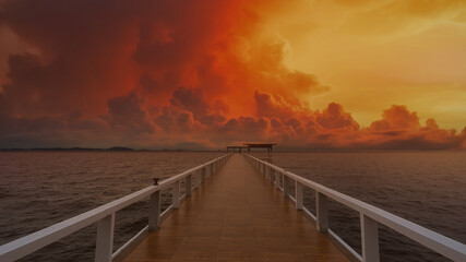 bridge over the lake