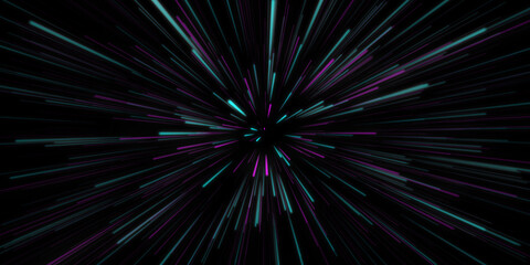Blue Purple Warp Speed