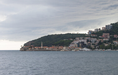 Fototapeta na wymiar Montenegro Views of the city of Becici
