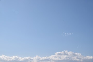 雲の上に広がる青空