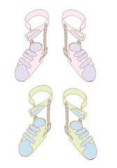 短下肢装具の素材