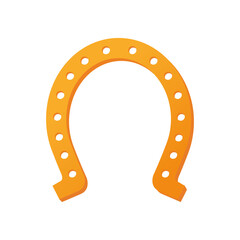 horseshoe with a gold color