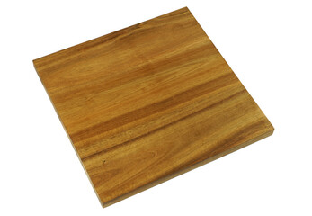 wooden chop board isolated on white background