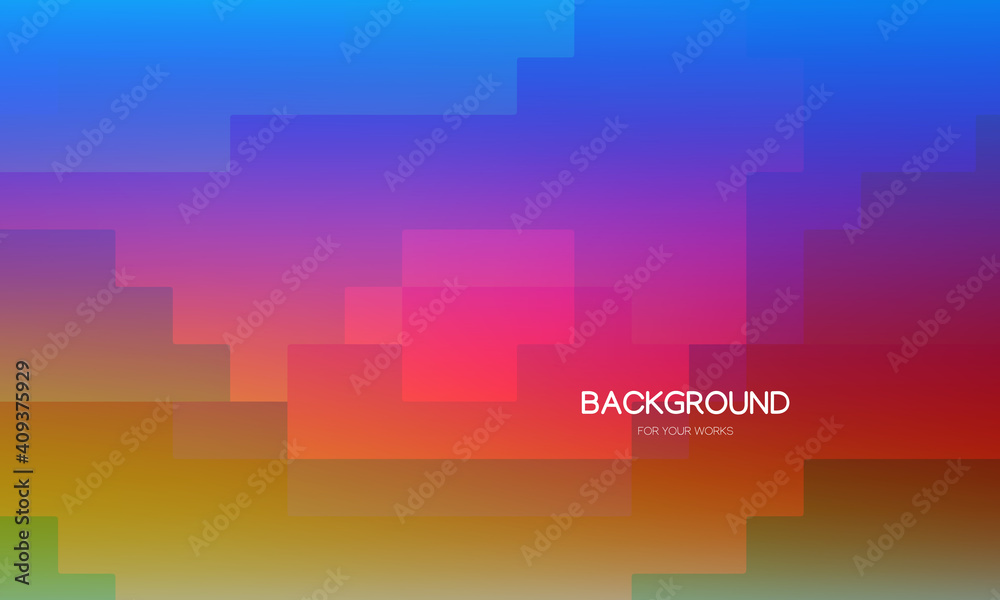 Aufkleber Abstract background vector illustration. Colorful gradient with geometric shapes composition.