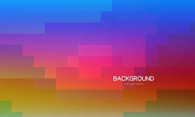 Abstract background vector illustration. Colorful gradient with geometric shapes composition.