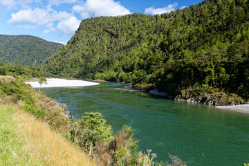 The Lower Buller Gorge in the West Coast region of New Zealand
