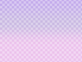 薄紫からピンクのグラデーション－市松模様入り