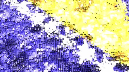 Bosnia and Herzegovina bright flag - loop