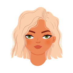 woman with a blond hair