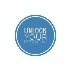 ''Unlock your potential'' Lettering