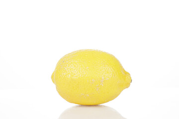 a lemon isolated on white background