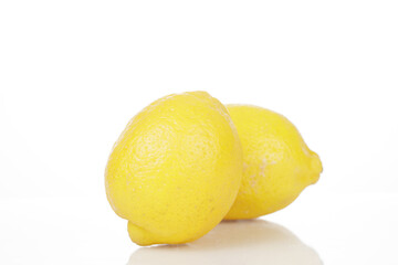 a lemon isolated on white background