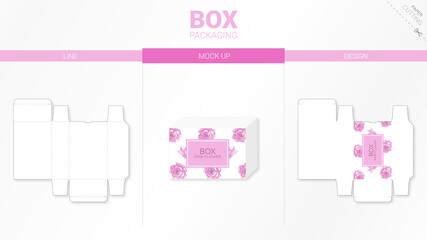 box packaging and mockup die cut