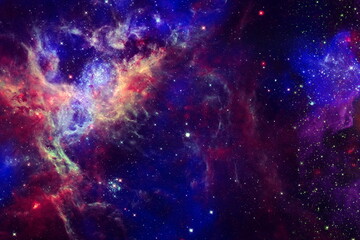 Colorful nebula. Space abstract background . Elements of this Image Furnished by NASA