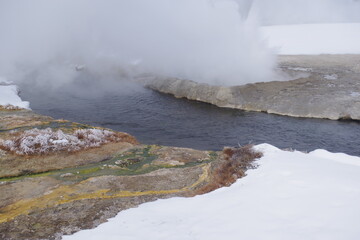 geyser in park national park