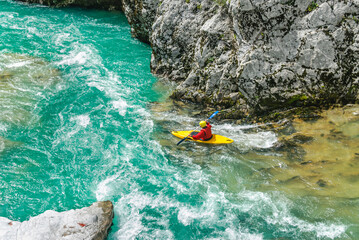 Kajaking auf der herrlichen Soca in den Julischen Alpen