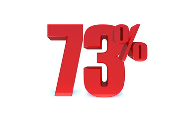 73 Percent off 3d Sign on White Background, Special Offer 73% Discount Tag, Sale Up to 73 Percent Off,big offer, Sale, Special Offer Label, Sticker, Tag, Banner, Advertising, offer. 