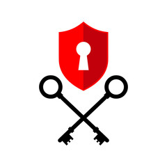 vector creative key keys logo locksmith company icon design illustration