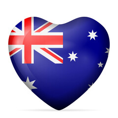 Heart Australia flag