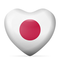 Heart Japan flag