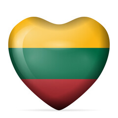 Heart Lithuania flag