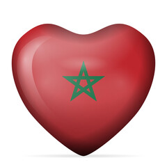 Heart Morocco flag