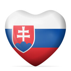 Heart Slovakia flag