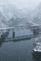 第三只見川橋梁の雪景色