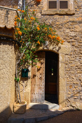 Old streets of Capdepera town on Mallorca island in Spain