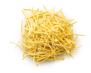 raw pasta top view