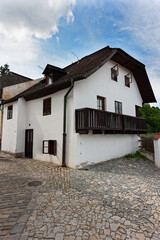 Fototapeta na wymiar guest house in Czech Krumlov.South Bohemia