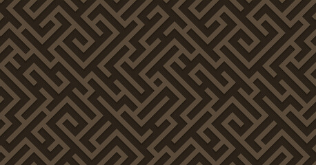 Geometric illustration with maze. Labyrinth.