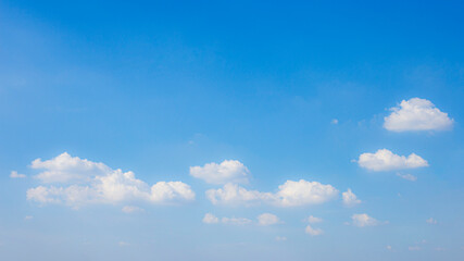 Blue sky background with clouds