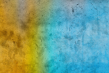 Yellow and blue grunge for background