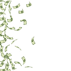 Indian rupee notes falling. Sparse INR bills on wh